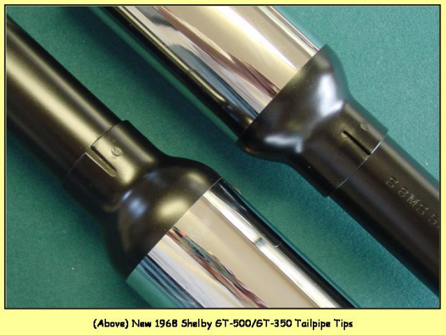 1968 Shelby GT-500/GT-350 Tailpipe Tips - $625/pair + shipping