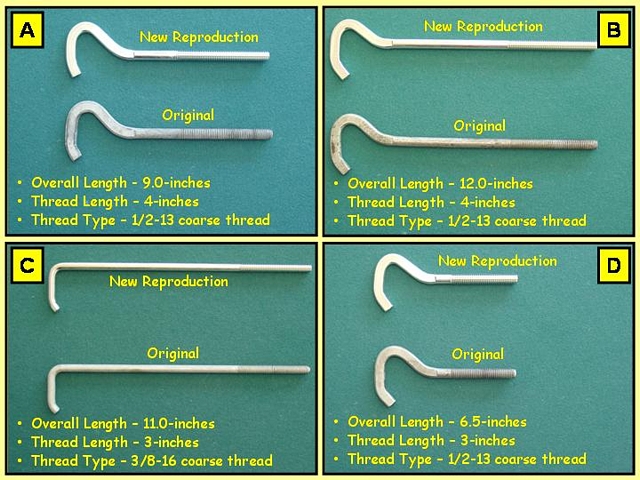 Mustang, Shelby, & Boss Spare Wheel Mounting Bolt - see description for pricing