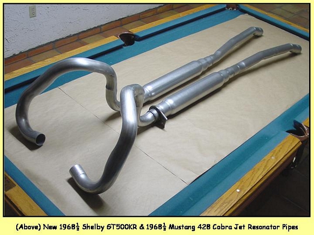 1968½ Shelby/Mustang Intermediate/Resonator pipes - $1,300/pair + shipping