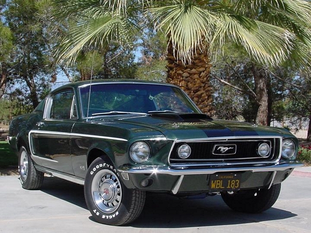 Highland Green 1968 428-Cobra Jet Fastback Mustang