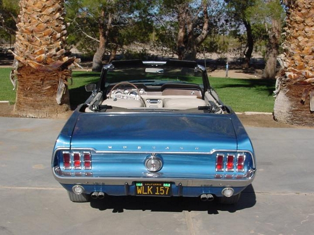 Acapulco Blue 1968 Mustang GT Convertible