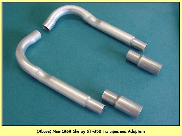 1969/1970 Shelby GT-350 Tailpipes & Adapter - $375/pair + shipping